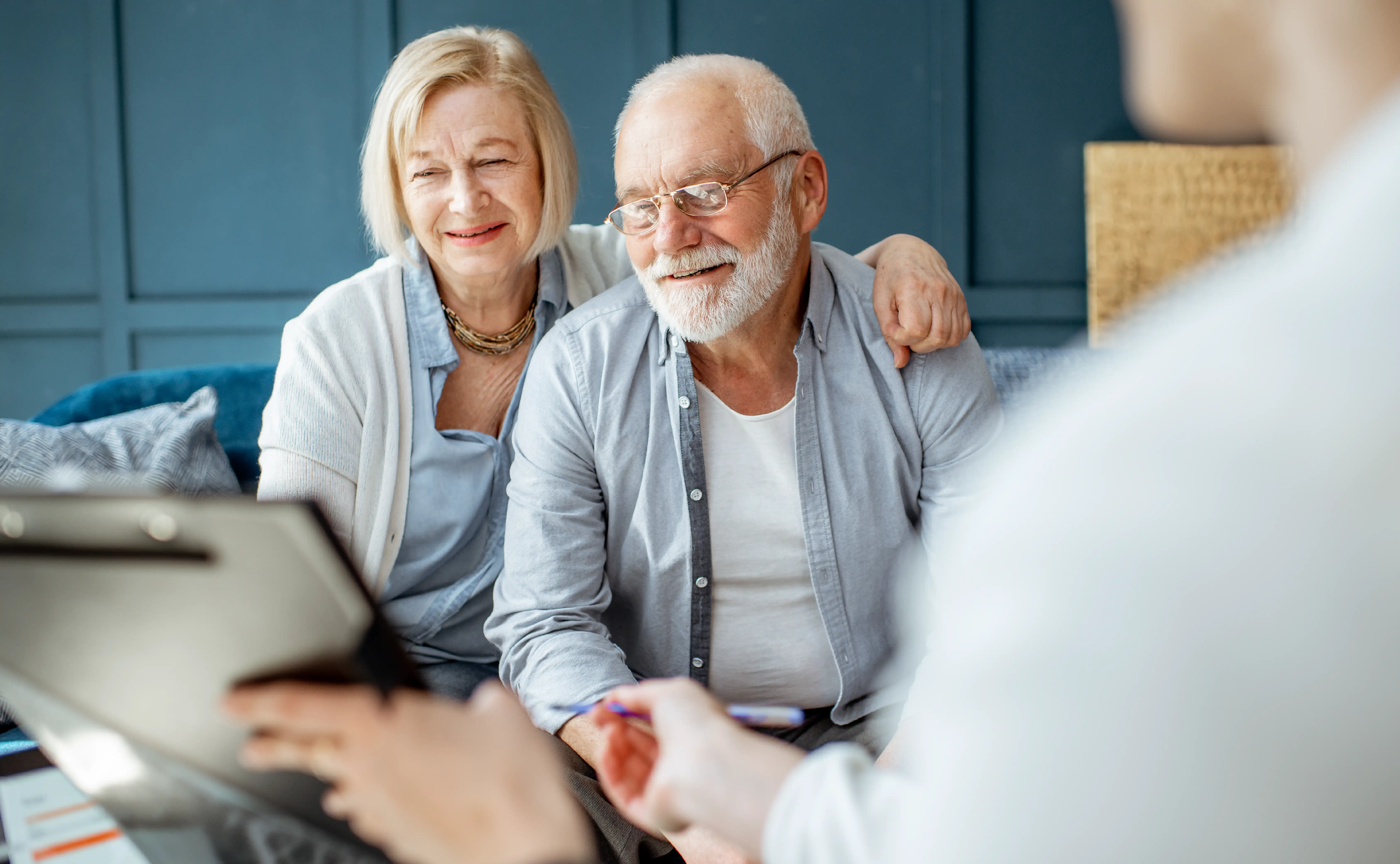 older couple discussing personal estate planning